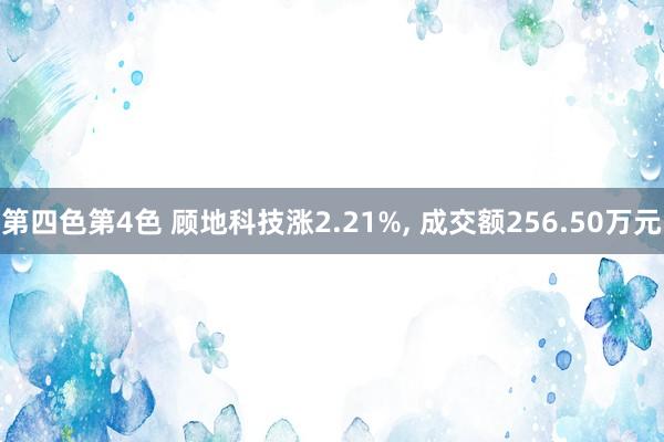 第四色第4色 顾地科技涨2.21%， 成交额256.50万元