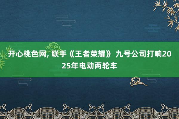 开心桃色网， 联手《王者荣耀》 九号公司打响2025年电动两轮车