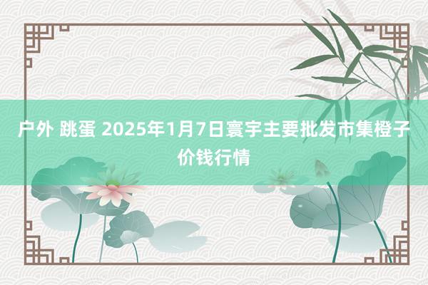 户外 跳蛋 2025年1月7日寰宇主要批发市集橙子价钱行情