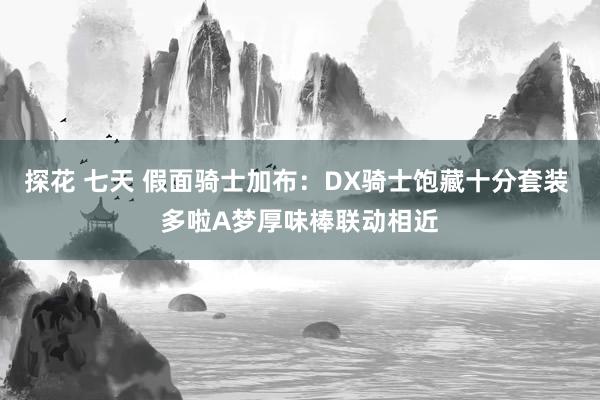 探花 七天 假面骑士加布：DX骑士饱藏十分套装 多啦A梦厚味棒联动相近