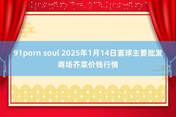 91porn soul 2025年1月14日寰球主要批发商场芥菜价钱行情